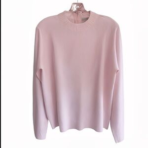 VTG Designer Originals Pink Mock Neck Sweater - Jackie O Style - Luxelon - XL